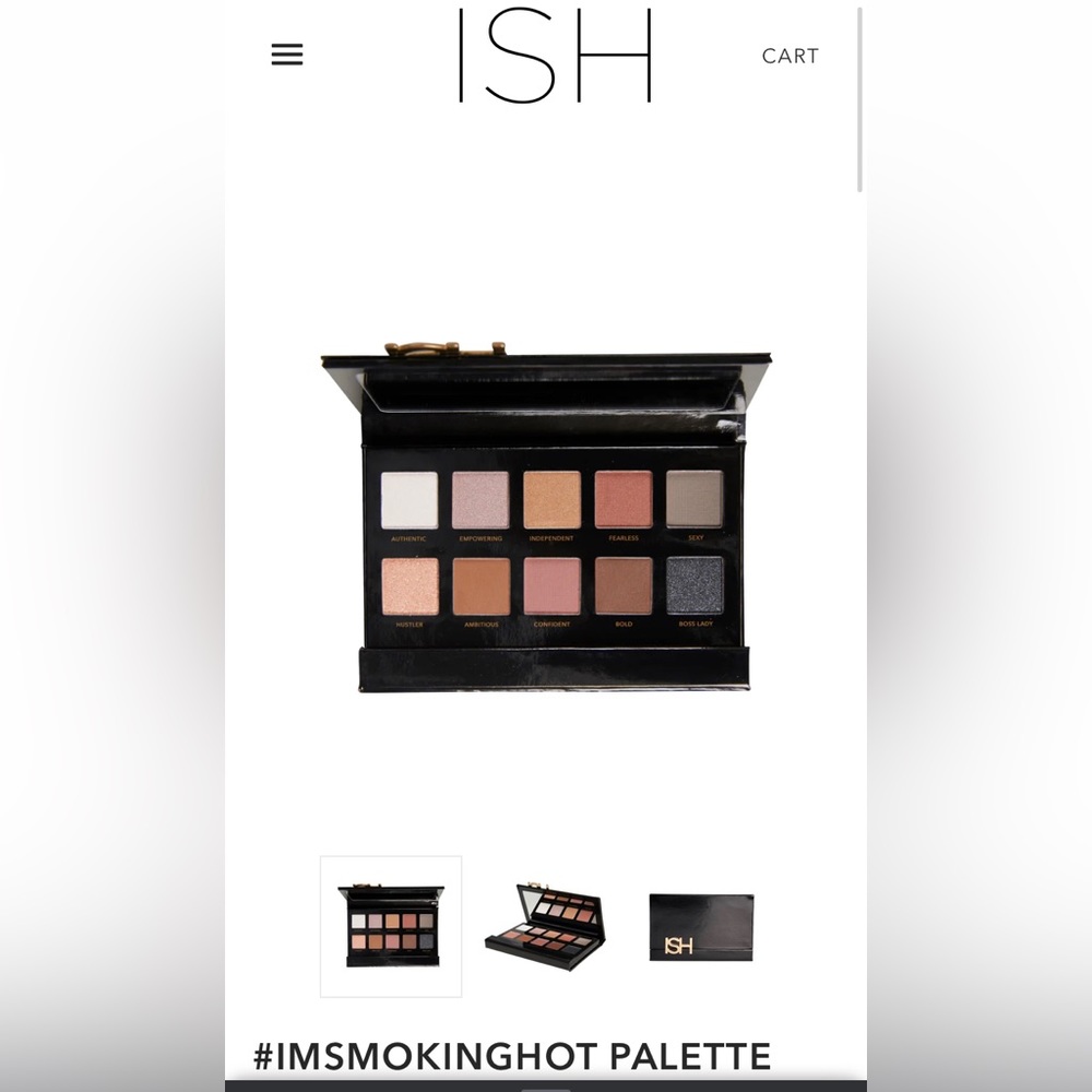 ISH COSMETICS “I’M SMOKING HOT”STUNNING EYESHADOW PALETTE!!! NWT NIB - Picture 4 of 10